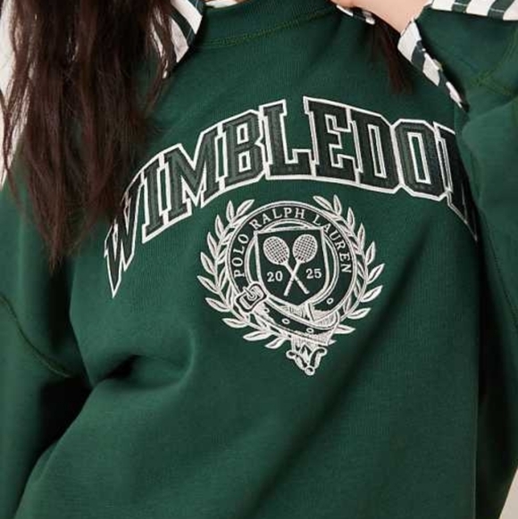 PRL x Wimbledon Tops - Wimbledon Crest Fleece Crewneck PRL